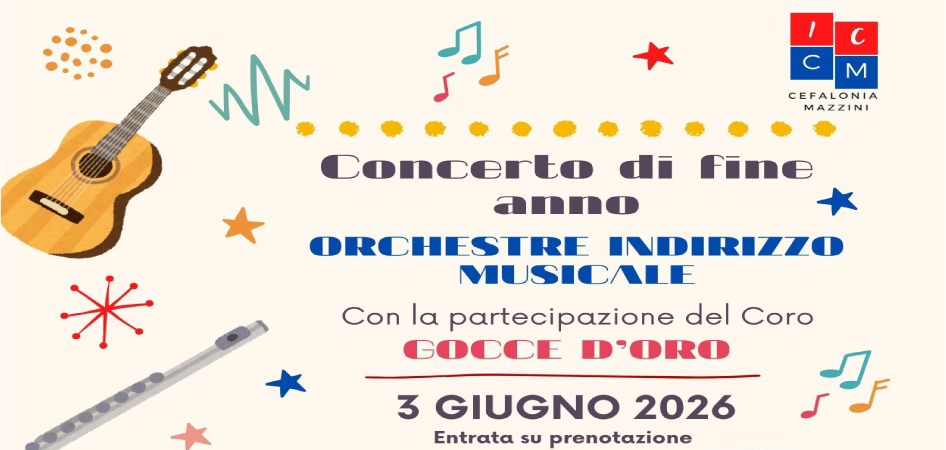 Concerto di fine anno della Sezione F e del coro Gocce d'Oro